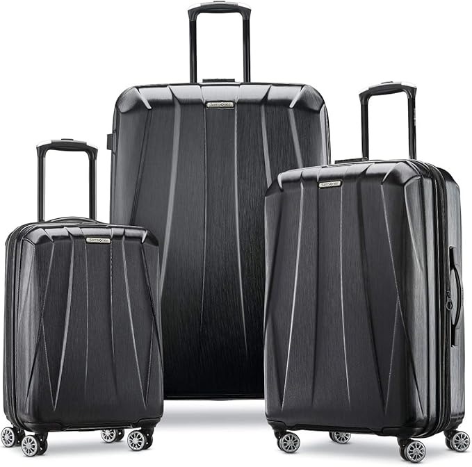 Samsonite, Centric 2 Hardside Expandable Luggage with Spinner Wheels, Black, 3-Piece Set