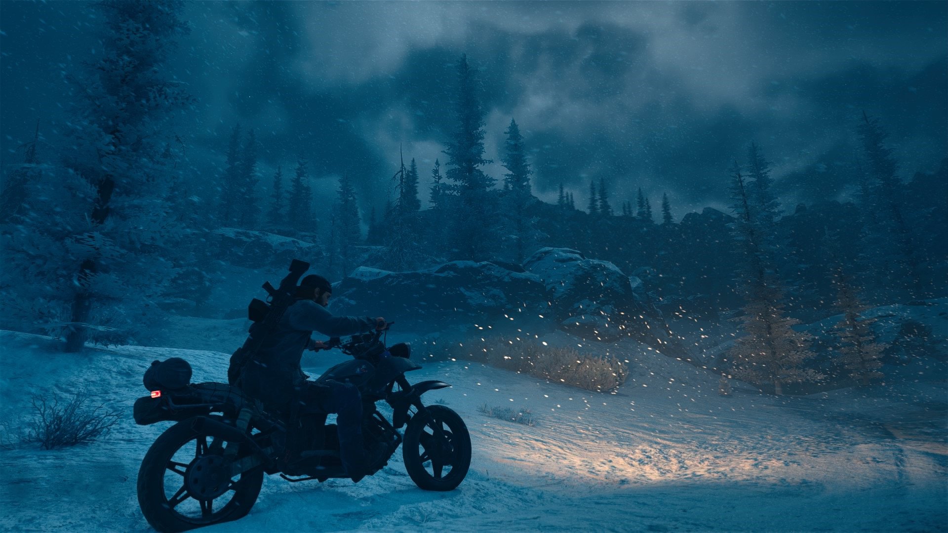 Noche de nieve de Days Gone