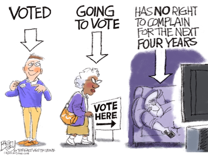 Editorial Cartoon U.S. Voters 2020