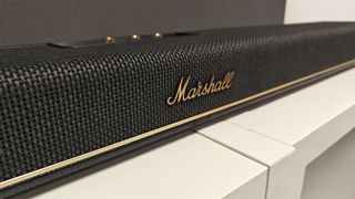 Marshall Heston 120 soundbar in test room