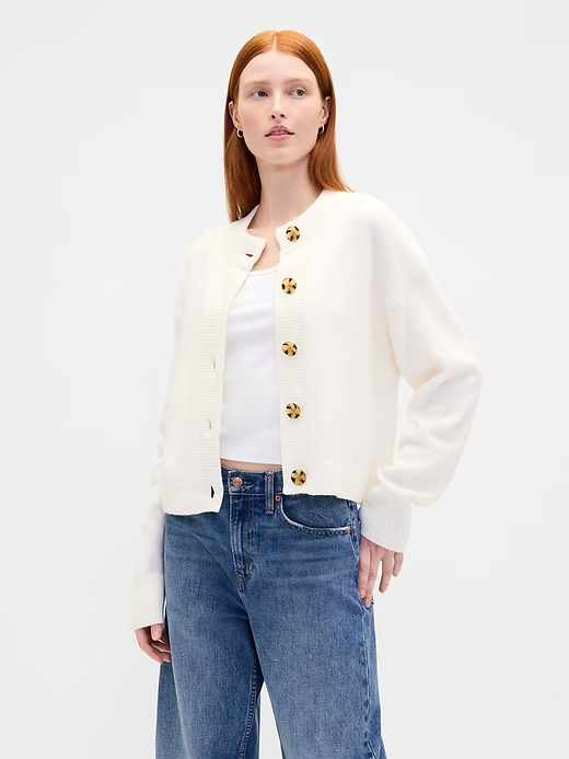 Gap, Cashsoft Oversized Chunky Cardigan (Was $80) 