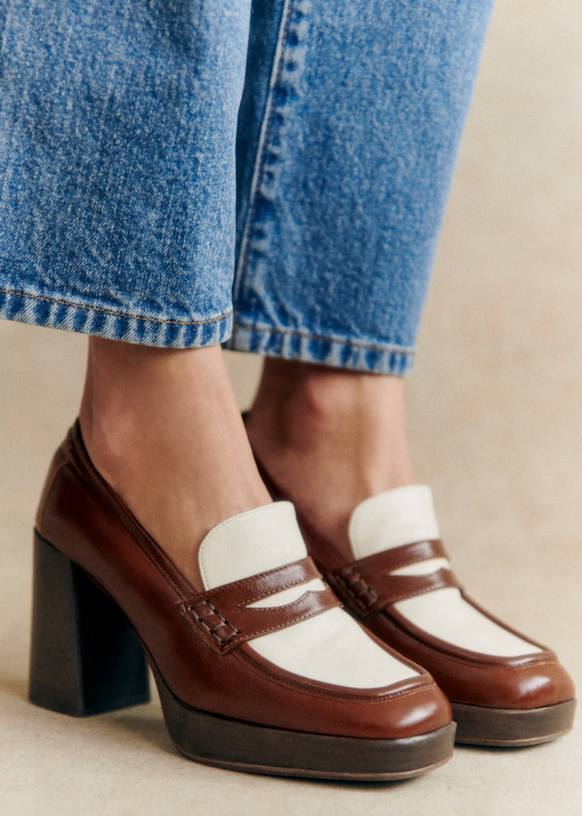 Jessie Loafers - Multicolored Chocolate - Bovine Vegetable Tanned Leather - S&amp;eacute;zane