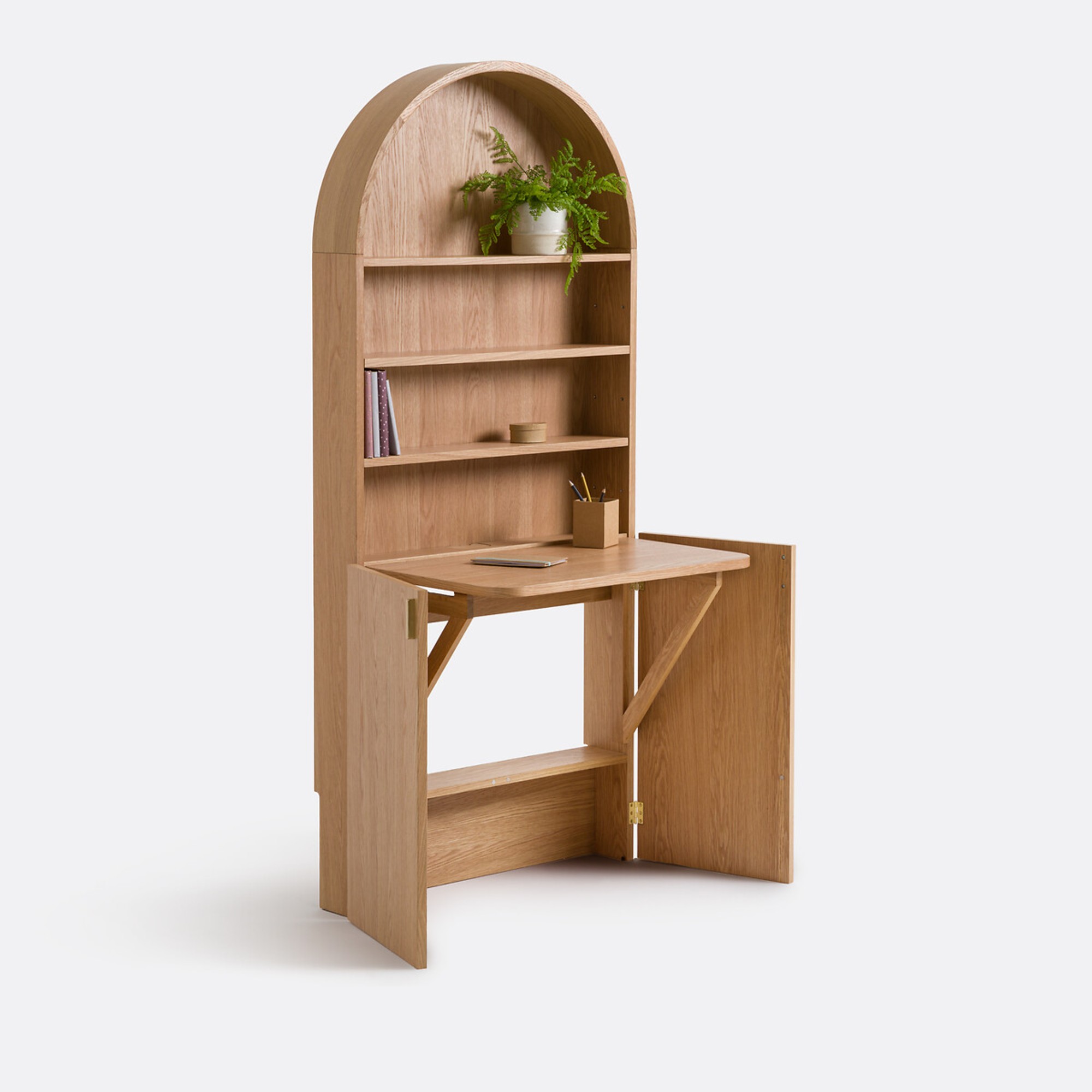 La Redoute Marcela Bookcase with Hideaway Desk