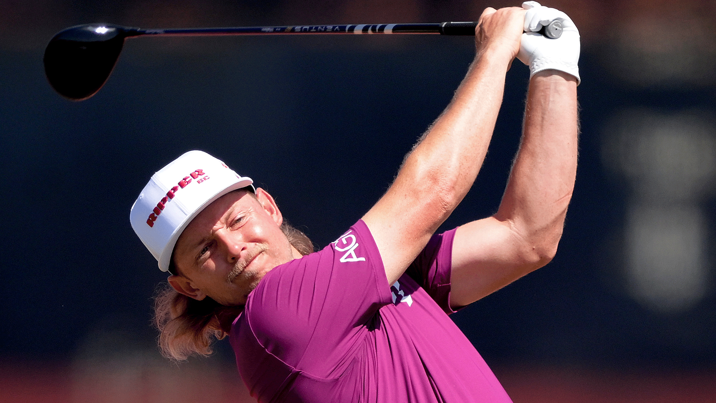 Cameron Smith hits a drive during a practice round ahead of the 2025 BMW Australian PGA Championship