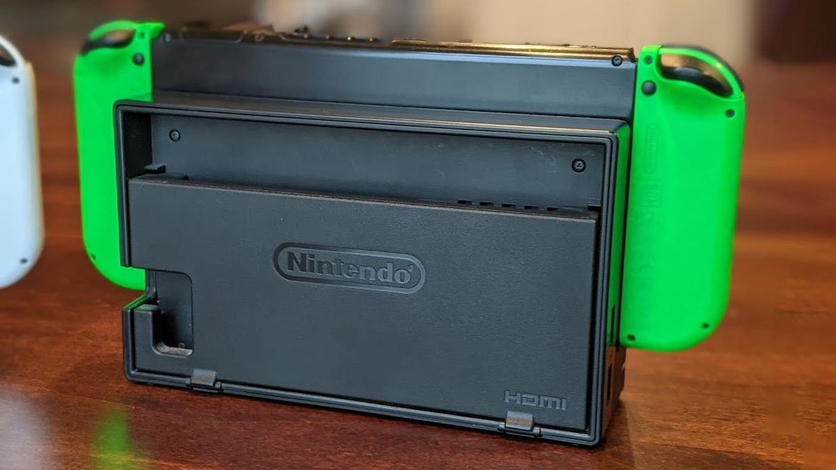 Nintendo Switch V2 Dock Backside