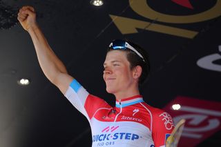 Luxembourg champion Bob Jungels (Quick-Step Floors) on the podium