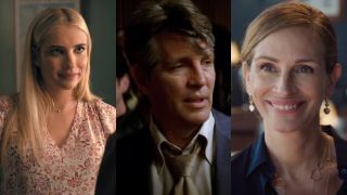 Emma Roberts as Mary Parker in Madam Web, Eric Roberts as Sal Maroni in The Dark Knight and Julia Roberts as Georgia Cotton in Ticket to Paradise