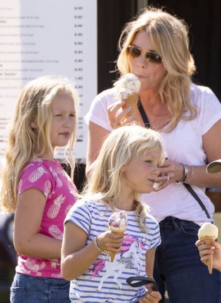 Autumn Phillips with her kids