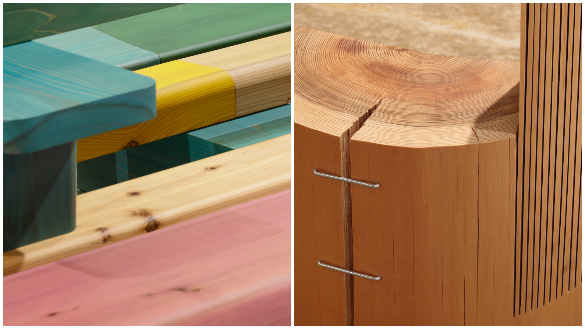 Discover furniture by six designers working with cedarwood