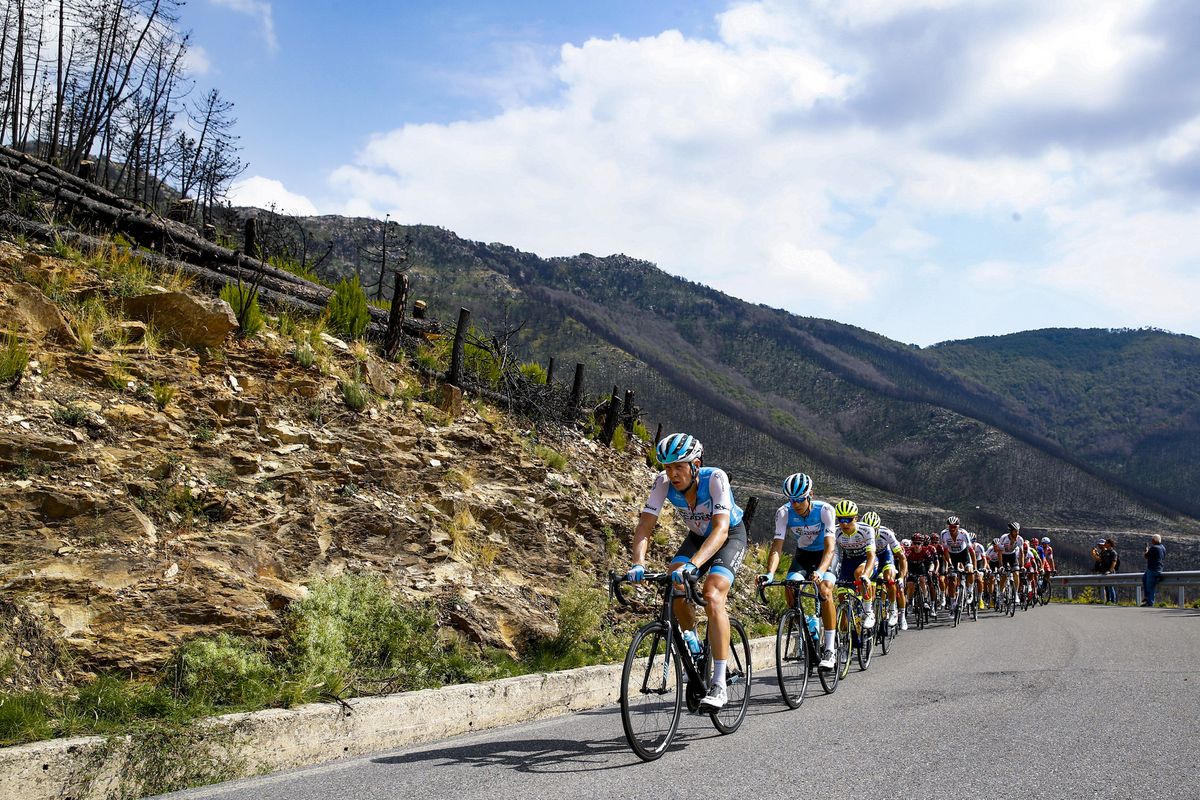 Israel Cycling Academy lead the peloton