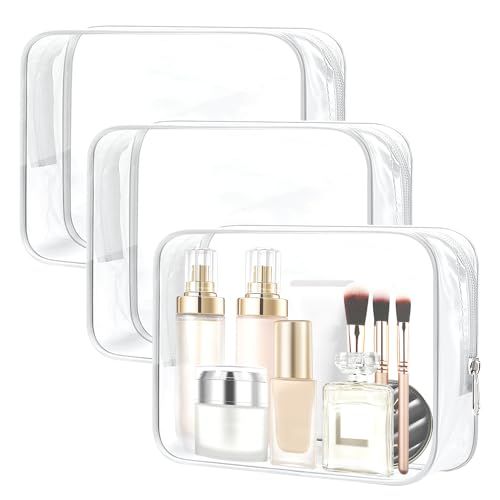 3-pk TSA travel cosmetic bags