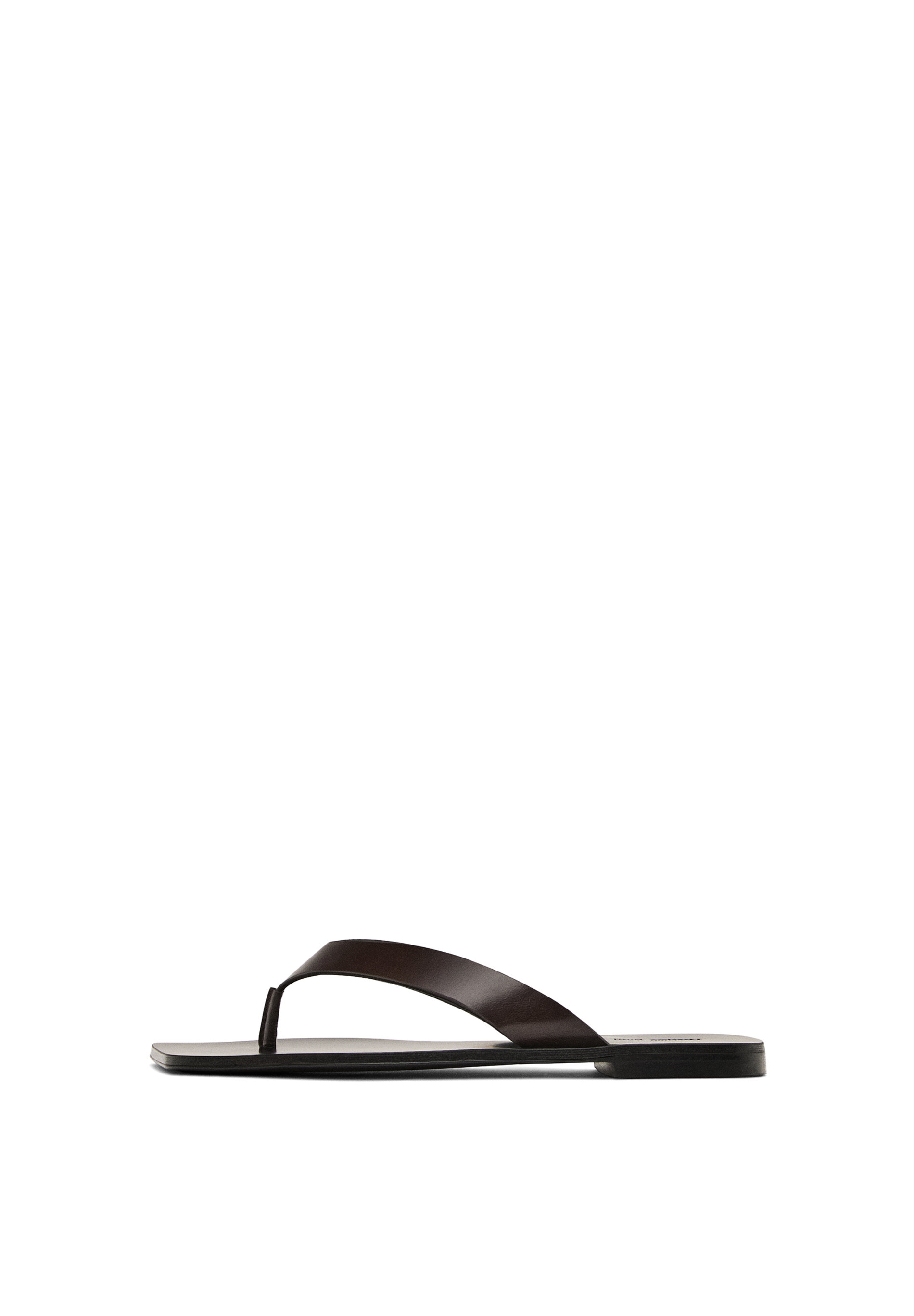 Leather Toe Divider Sandals