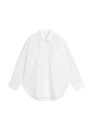 Oversized Cotton Shirt - White - Arket Gb