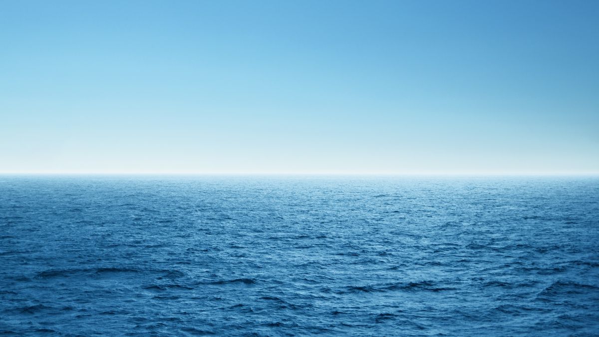 Blue open sea