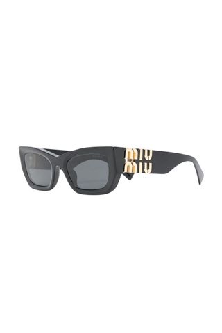 Miu Miu Logo-Plaque Rectangular Sunglasses