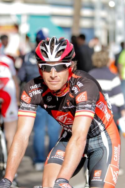 Jos&eacute; Ivan Gutierrez (Caisse D'Epargne) at the end of the stage