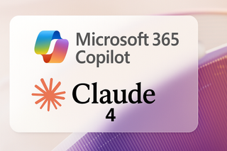 Microsoft 365 Copilot logo and Claude 4 logo