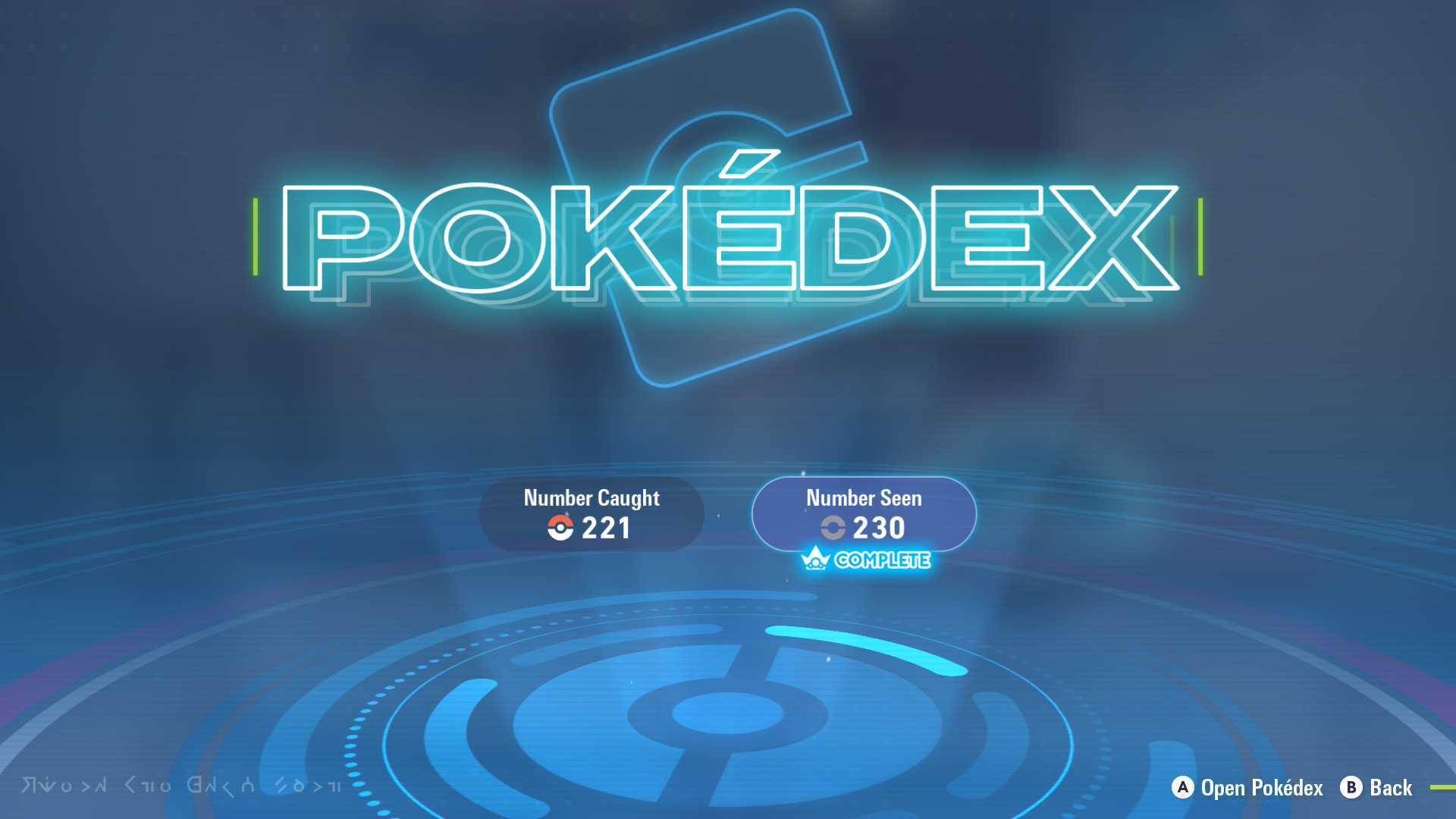 Pokemon ZA pokedex