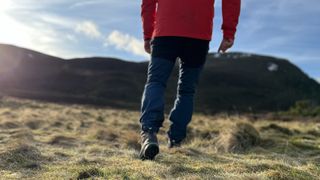 Man wearing Revolution Race Nordwand Pro hiking pants