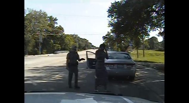 Dash-cam footage of Sandra Bland&amp;#039;s traffic stop and arrest.