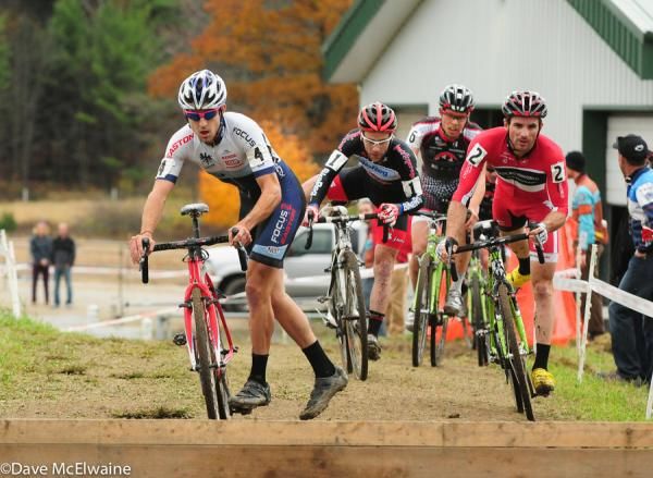 Jeremy Durrin (JAM Fund) leading the race on lap two