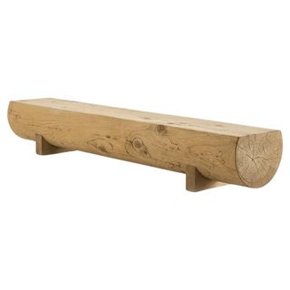 Outdoor/indoor Bench Made From a Single Block of Scented Cedar