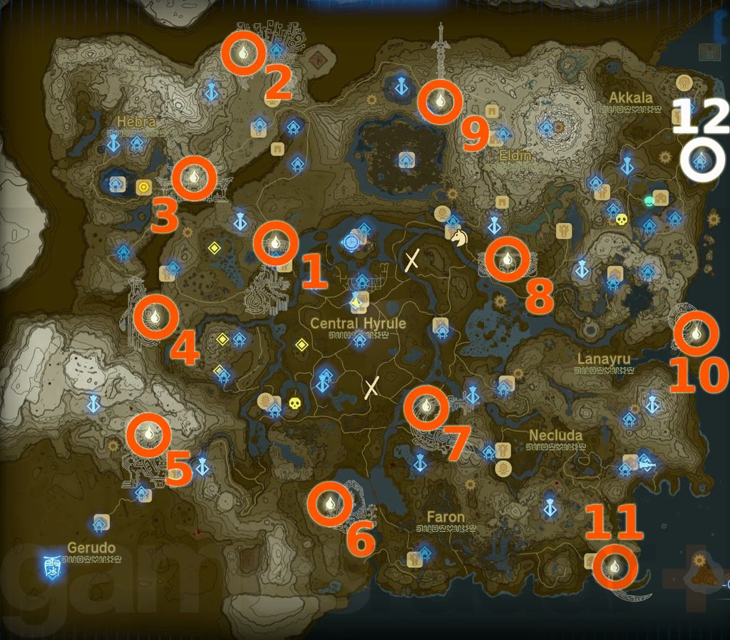 Zelda Tears of the Kingdom Geoglyphs locations and map | GamesRadar+