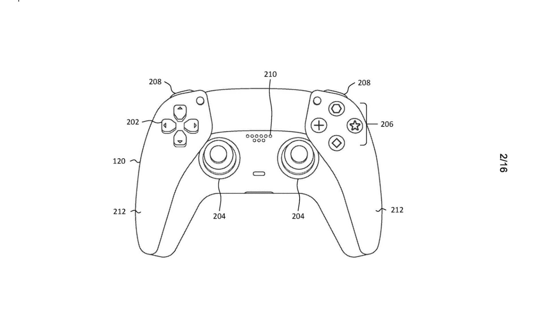 An illustration of the DualSense controller from Sony's payment detail transfer patent