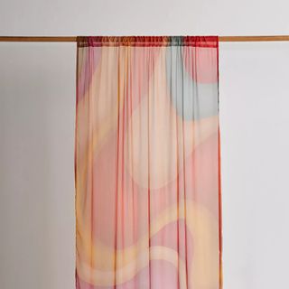 wavey warm toned curtains