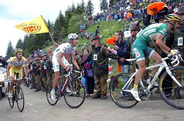 Andy Schleck (Team CSC) was impressive on the Zoncolan's slopes.