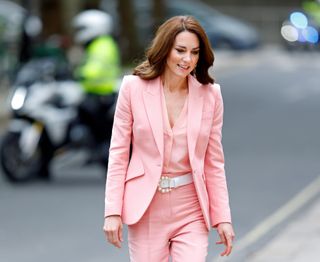 Kate Middleton in a pink suit