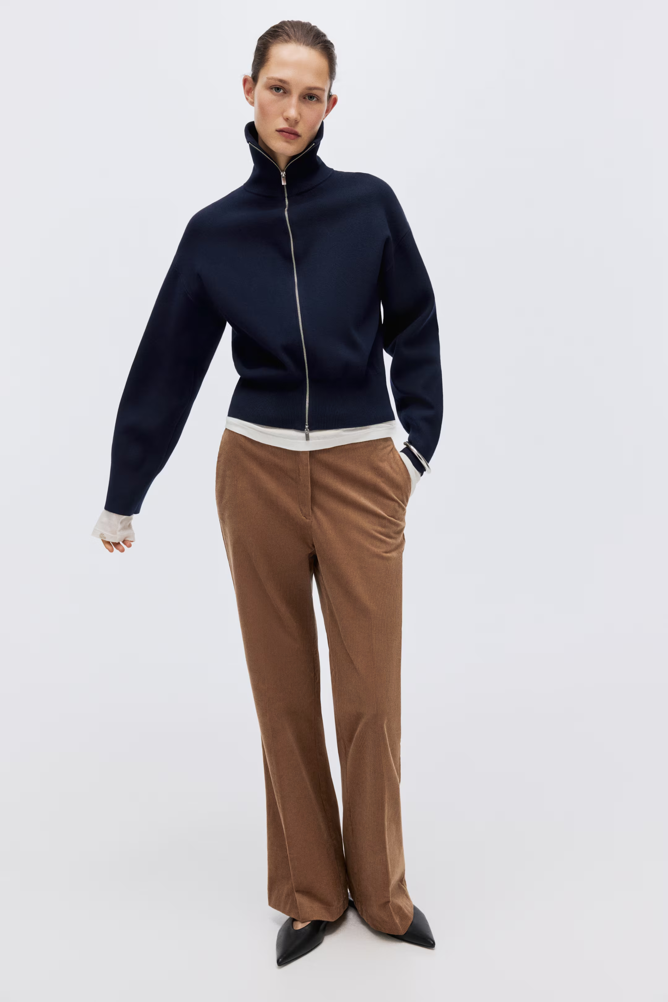 H&amp;amp;M, Cardigan With Zipper