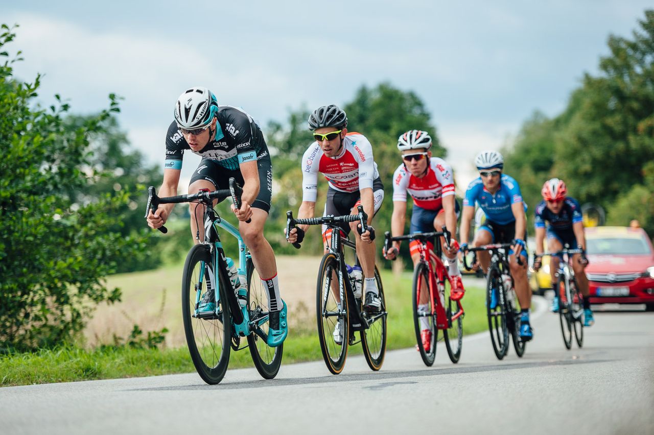 The five-man breakaway
