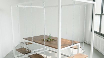six-seat swing table from etsy