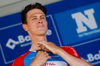 MAARKEDAL BELGIUM JUNE 09 Niki Terpstra of Netherlands and Team Total Direct Energie at start during the 90th Baloise Belgium Tour 2021 Stage 1 a 1753km stage from Beveren to Maarkedal Team Presentation baloisebelgiumtour on June 09 2021 in Maarkedal Belgium Photo by Bas CzerwinskiGetty Images
