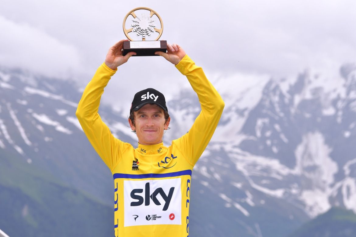 Geraint Thomas (Team Sky) overall winner of the Criterium du Dauphine