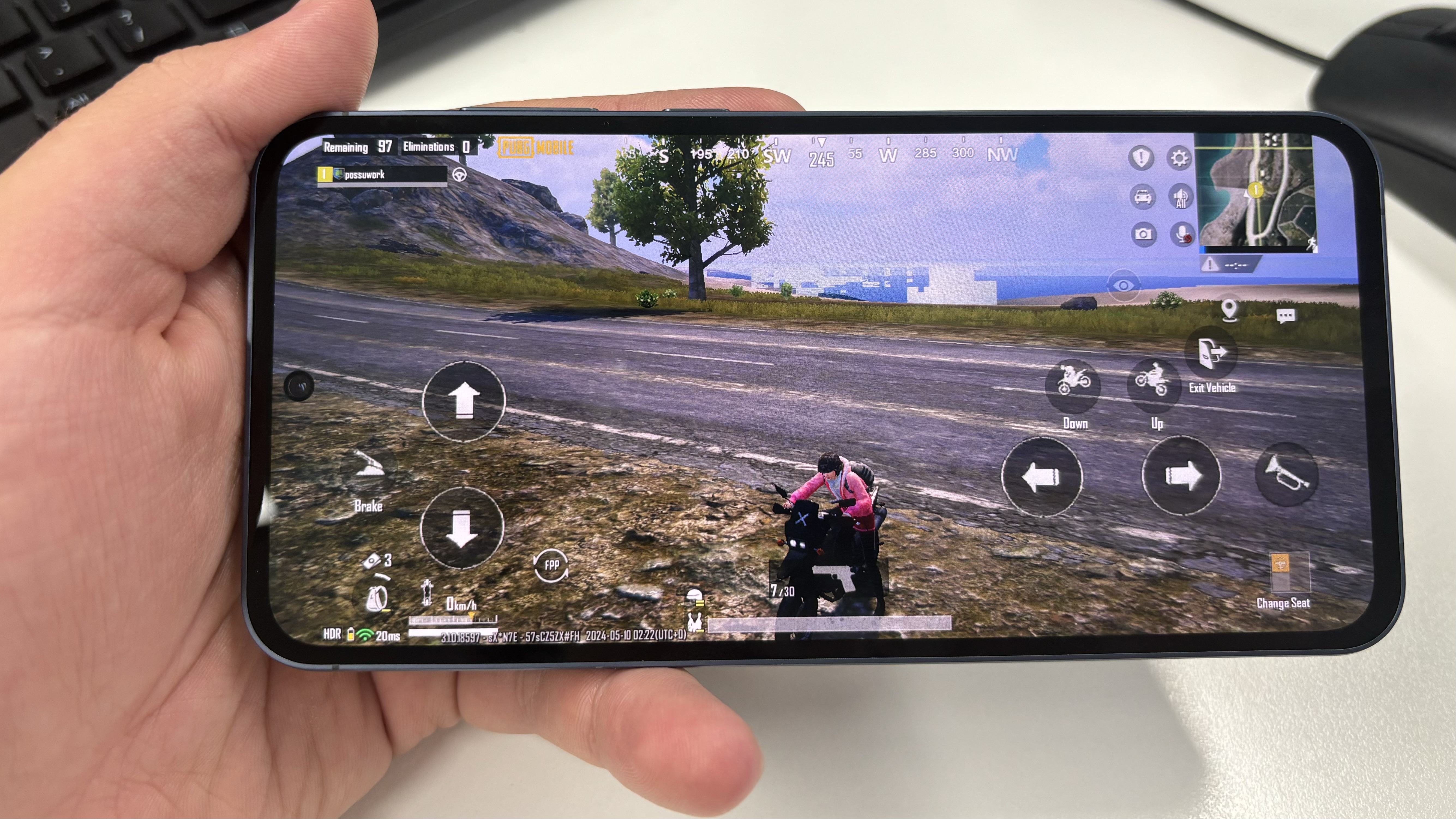 PUBG Mobile on Galaxy A55