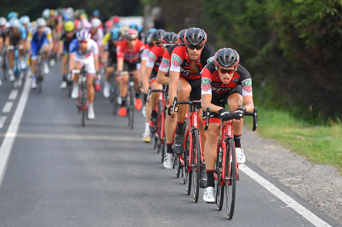 BMC controlling the peloton at the Tour de Pologne