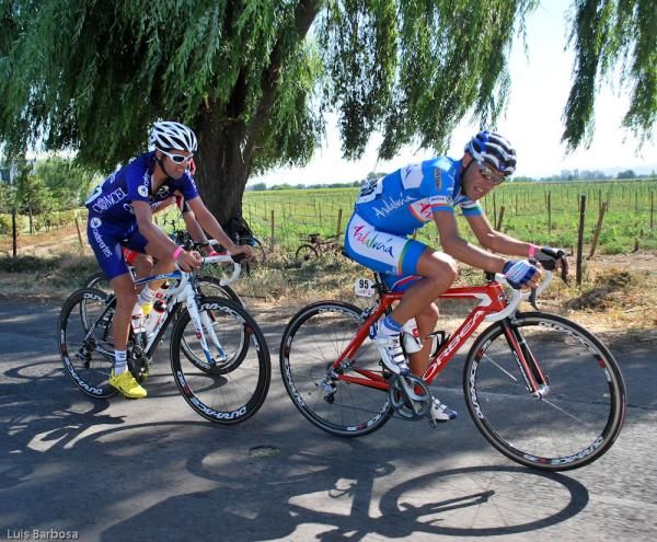 Racers during stage 8