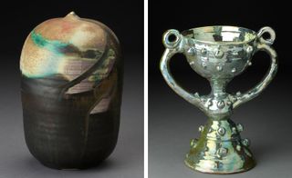 Left: Untitled Form and Right: Blue Chalice