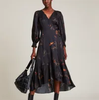 Adelaide aurora silk dress