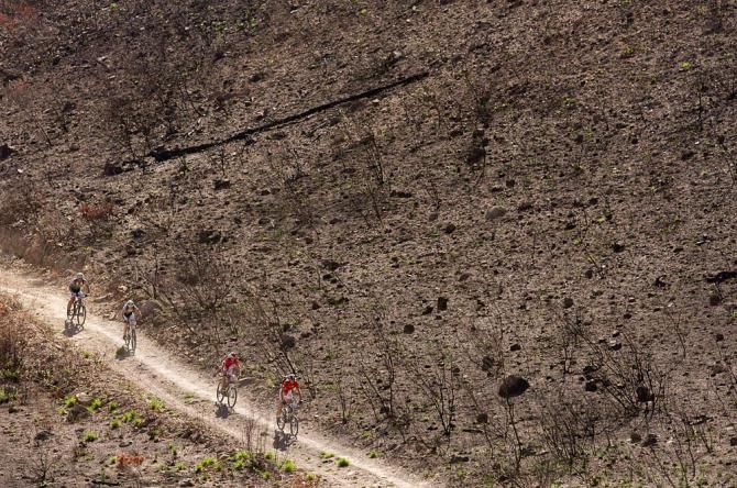 Riders during stage 6
