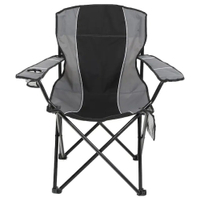 Garden Treasures&nbsp;Black/Grey Folding Camping Chair for $17.98, at Lowe's&nbsp;