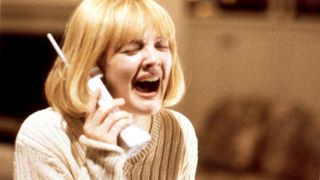 Drew Barrymore screams into the phone in Scream