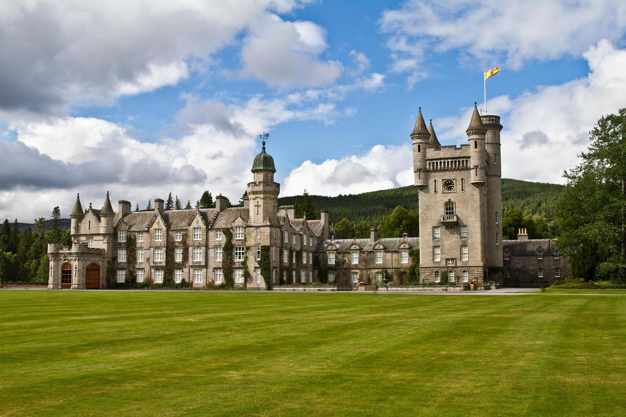 Balmoral on Deesside. Purchased by Prince Albert, he personally oversaw the designs of the house as it stands now, as well as its interiors.