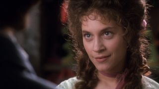 Belle meeting Ebenezer for the first time in Muppet Christmas Carol