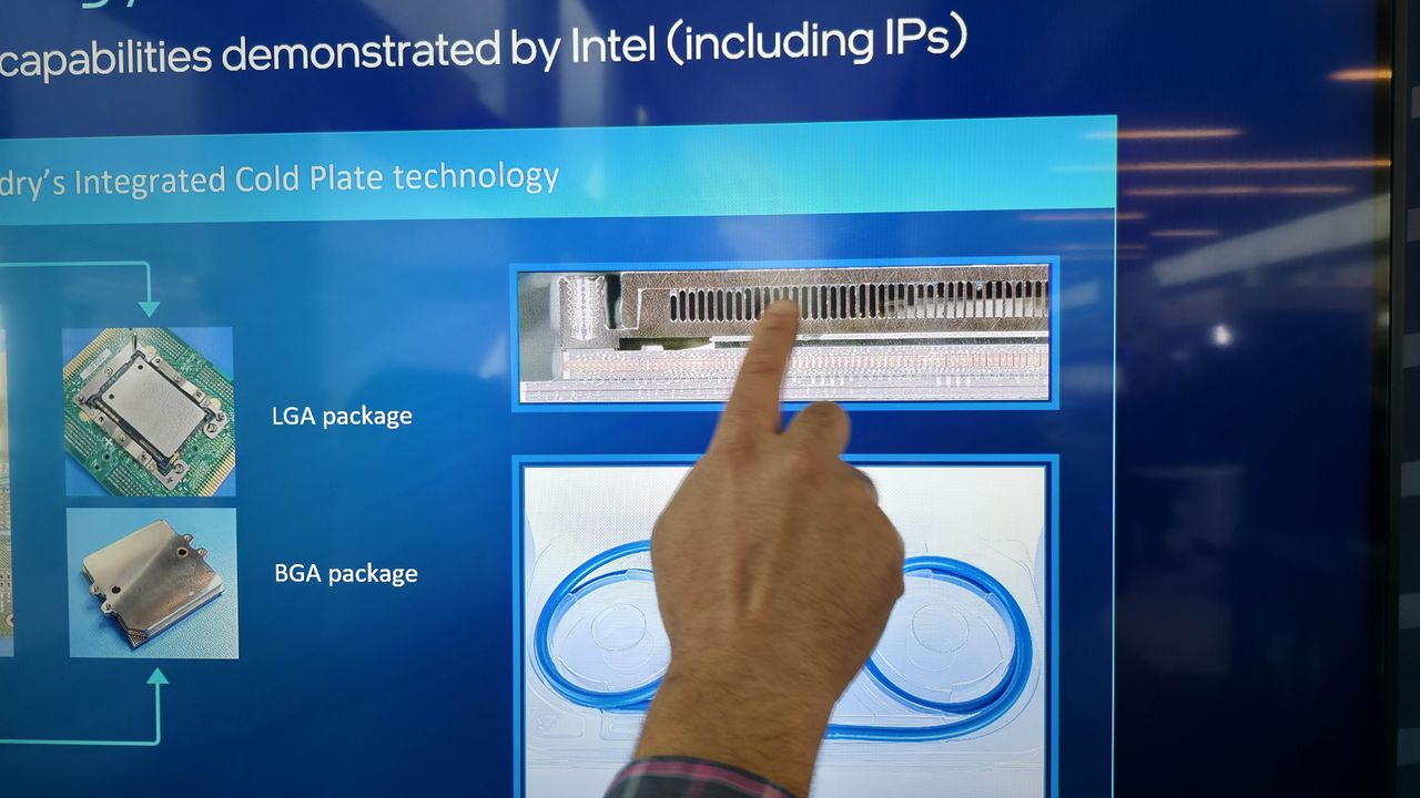 Intel showcases package-level CPU cooling solutions at Foundry Direct Connect 2025