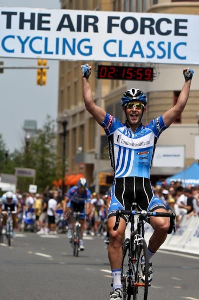 Hilton Clarke (UnitedHealthcare) celebrates his win.