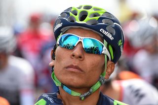 Nairo Quintana waits to start the first stage at Catalunya