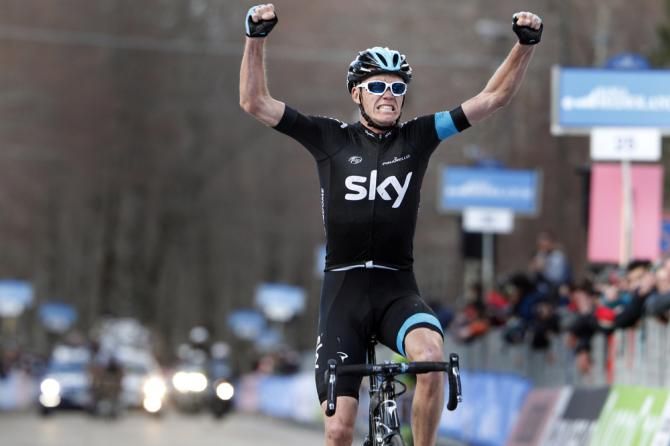 Chris Froome (Team Sky) takes stage 4 of Tirreno-Adriatico
